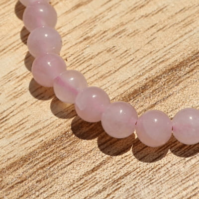 💖 Cœur Rayonnant – Quartz Rose A