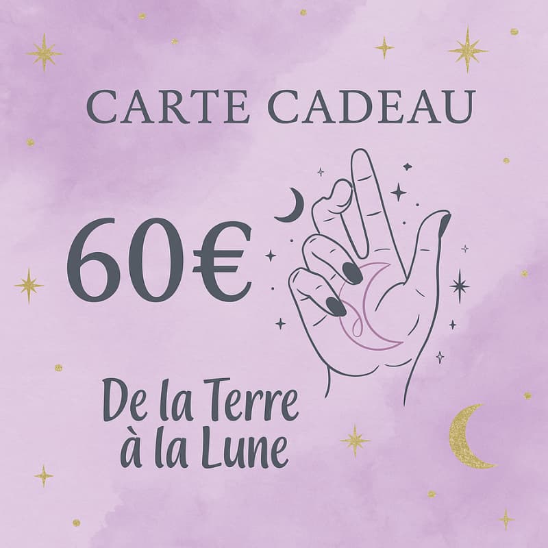 Carte cadeau De la Terre à la Lune - Bijoux en pierre De la terre à la lune