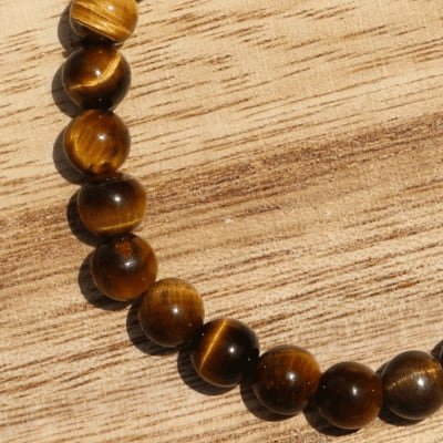 🐅 Force Solaire – Œil de Tigre - Bijoux en pierre De la terre à la lune