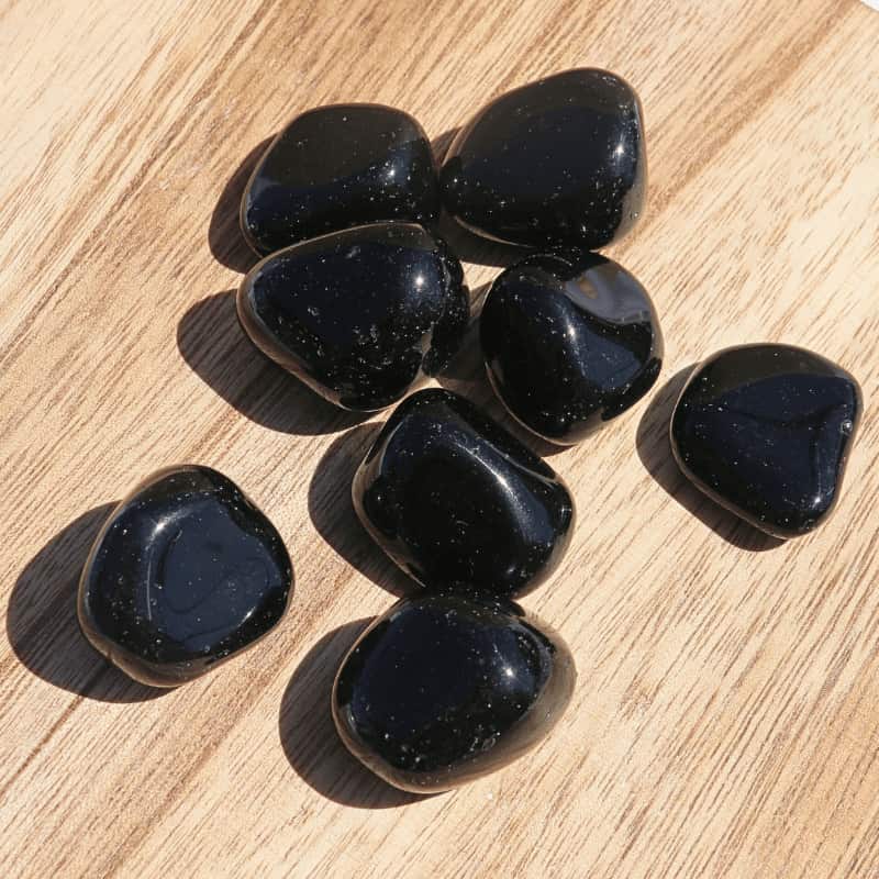 đ€ Pierre RoulĂ©e Obsidienne Noire âProtection radicale & vĂ©ritĂ© intĂ©rieure - Bijoux en pierre De la terre Ă la lune