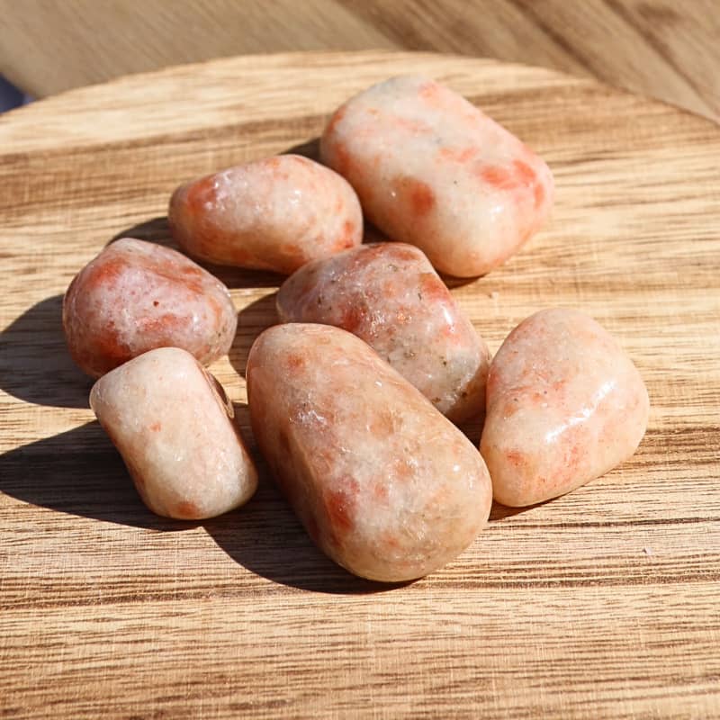 Pierre roulée Pierre du Soleil – Rayonnement personnel & joie de vivre - Bijoux en pierre De la terre à la lune