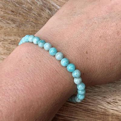 đ§ Voix IntĂ©rieure â Amazonite A - Bijoux en pierre De la terre Ă la lune