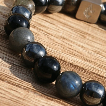 🛡️ Bouclier Intérieur – Onyx, Labradorite, Hématite