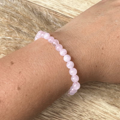💖 Cœur Rayonnant – Quartz Rose A