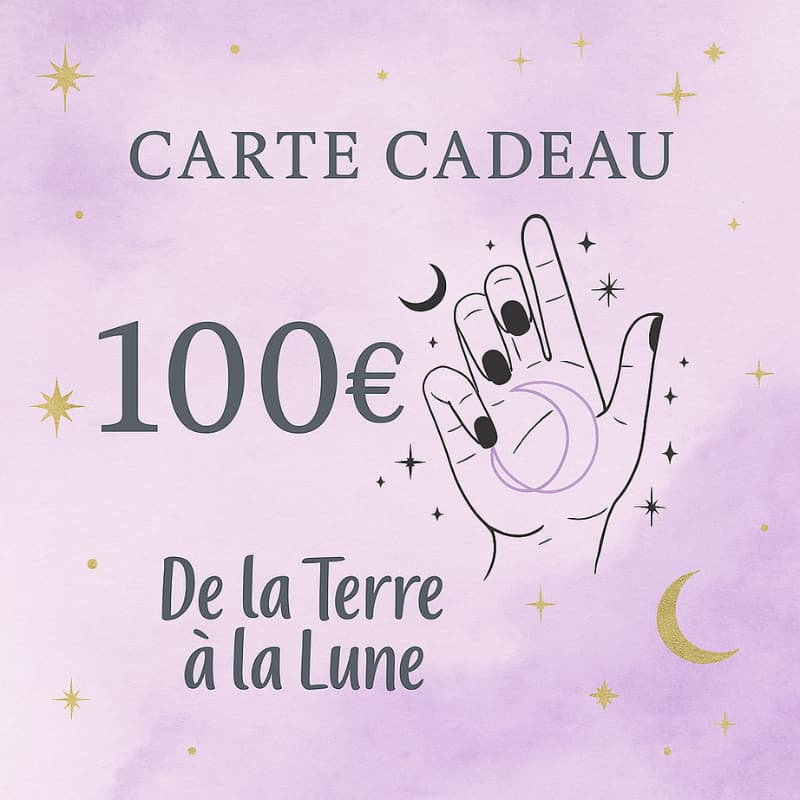 Carte cadeau De la Terre à la Lune - Bijoux en pierre De la terre à la lune