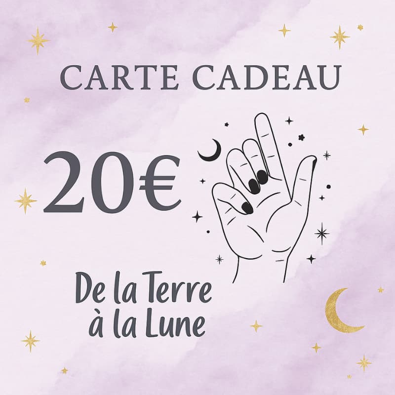 Carte cadeau De la Terre à la Lune - Bijoux en pierre De la terre à la lune