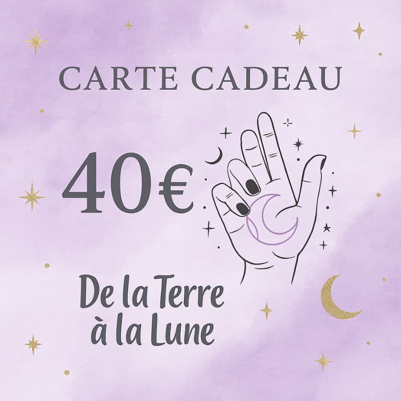 Carte cadeau De la Terre à la Lune - Bijoux en pierre De la terre à la lune