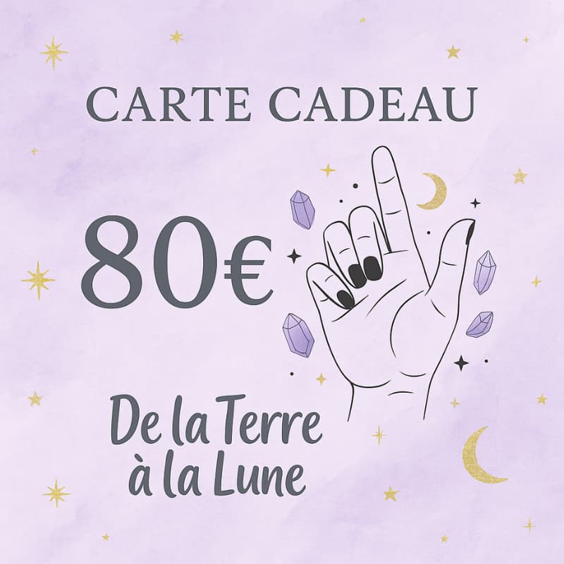 Carte cadeau De la Terre à la Lune - Bijoux en pierre De la terre à la lune