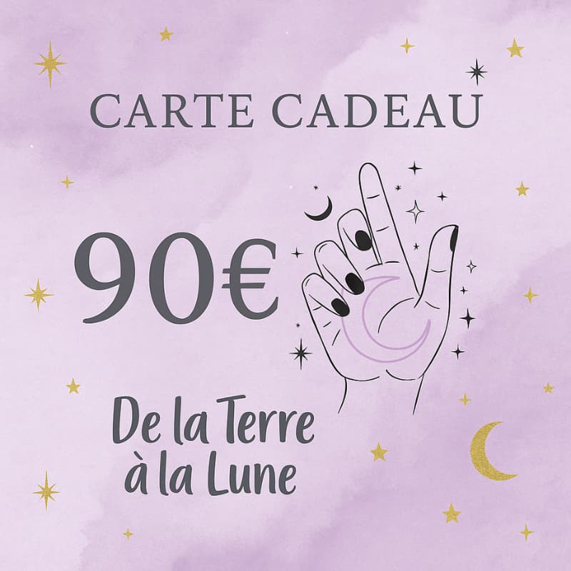 Carte cadeau De la Terre à la Lune - Bijoux en pierre De la terre à la lune