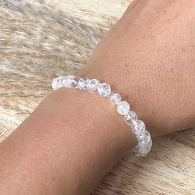✨ Clarté Pure – Cristal de Roche - Bijoux en pierre De la terre à la lune