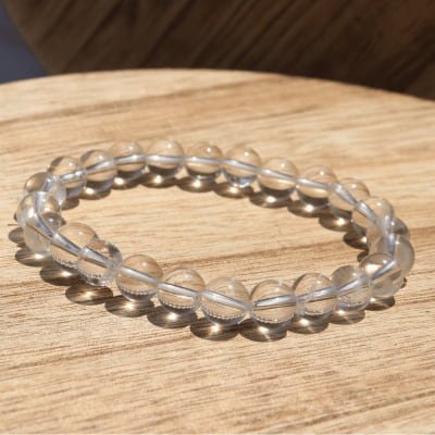 ✨ Clarté Pure – Cristal de Roche - Bijoux en pierre De la terre à la lune