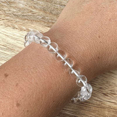 ✨ Clarté Pure – Cristal de Roche - Bijoux en pierre De la terre à la lune
