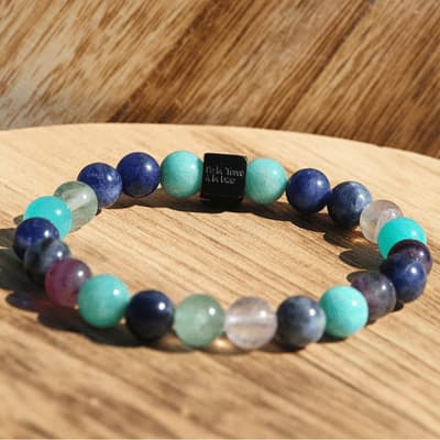 💫 Connexion Sacrée – Sodalite, Fluorite, Amazonite - Bijoux en pierre De la terre à la lune