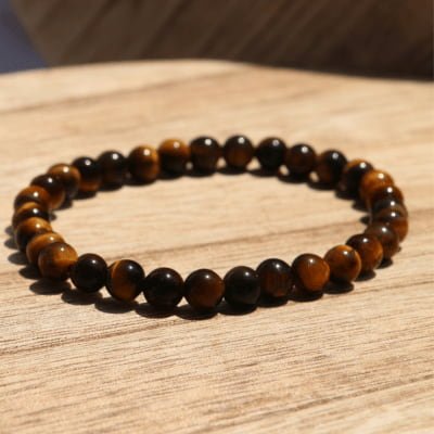 🐅 Force Solaire – Œil de Tigre - Bijoux en pierre De la terre à la lune