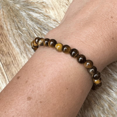 🐅 Force Solaire – Œil de Tigre - Bijoux en pierre De la terre à la lune