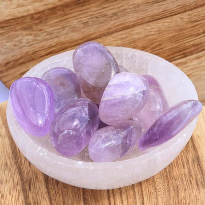 💜 Pierre Roulée Améthyste – Sérénité profonde &amp; clarté d&