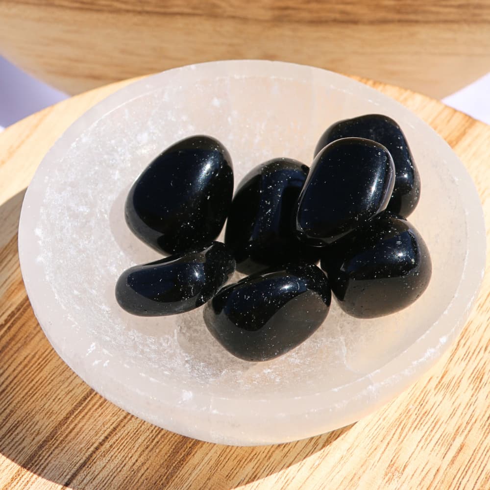 🖤 Pierre Roulée Obsidienne Noire –Protection radicale &amp; vérité intérieure - Bijoux en pierre De la terre à la lune