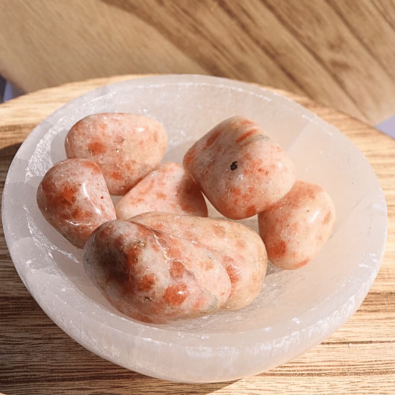 Pierre roulée Pierre du Soleil – Rayonnement personnel &amp; joie de vivre - Bijoux en pierre De la terre à la lune