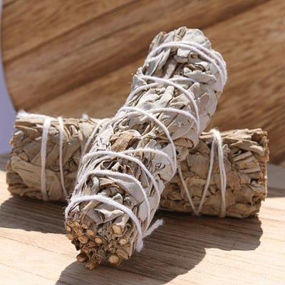 🌬️ Sauge Blanche de Californie - Bâton de Fumigation - Bijoux en pierre De la terre à la lune